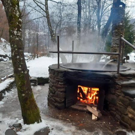 Хатина Біля Потока Villa ลุมชอเร ภายนอก รูปภาพ